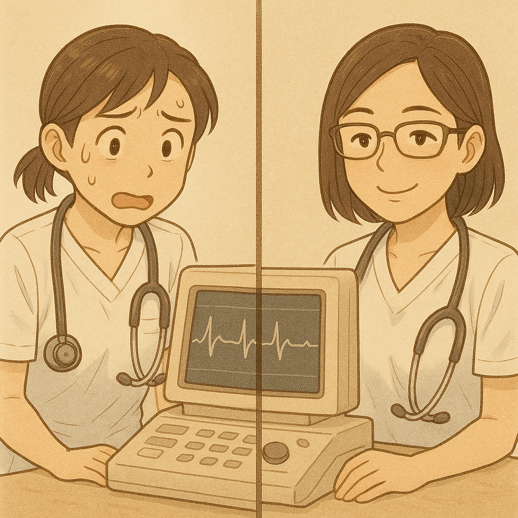 新人時代の心電図の思い出と今